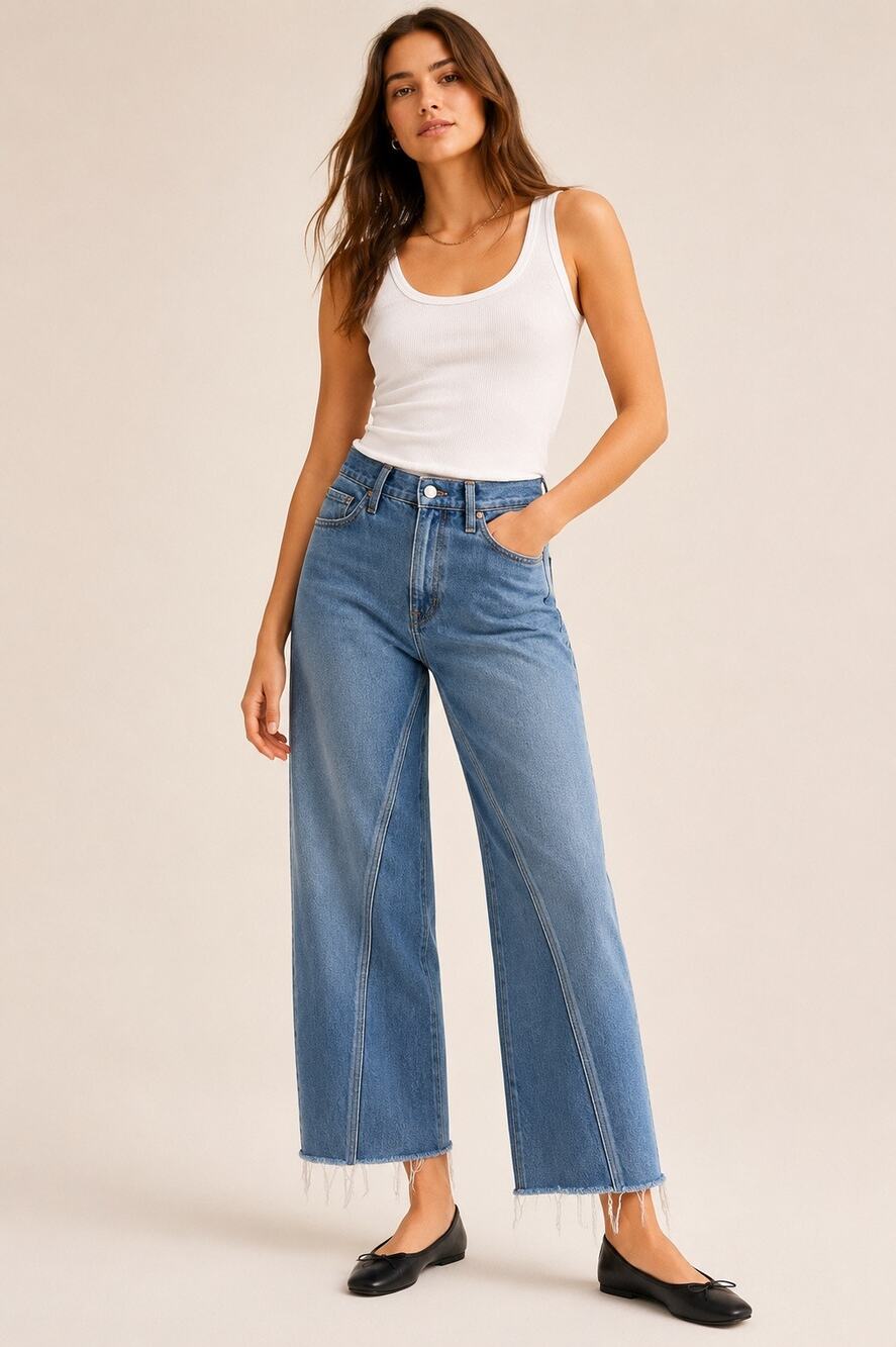 J.Crew Slim Wide Leg Jeans Size 23